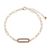 Thumbnail Image 2 of Garnet Bracelet 10K Yellow Gold 7.75&quot;