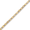 Thumbnail Image 1 of Citrine & White Lab-Created Sapphire Bracelet Sterling Silver 7.25"