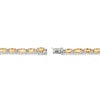 Thumbnail Image 2 of Citrine & White Lab-Created Sapphire Bracelet Sterling Silver 7.25"