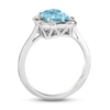 Thumbnail Image 3 of Le Vian Aquamarine Ring 1/6 ct tw Diamonds 14K Vanilla Gold