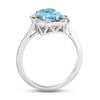 Thumbnail Image 4 of Le Vian Aquamarine Ring 1/6 ct tw Diamonds 14K Vanilla Gold