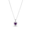 Thumbnail Image 2 of Amethyst & White Lab-Created Sapphire Boxed Set Sterling Silver - Size 7
