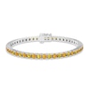 Thumbnail Image 1 of Golden & Madeira Citrine Bracelet Sterling Silver 7.25&quot;