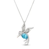 Thumbnail Image 0 of Le Vian Blue Topaz Hummingbird Necklace 1/4 ct tw 14K Vanilla Gold 18"