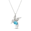 Thumbnail Image 1 of Le Vian Blue Topaz Hummingbird Necklace 1/4 ct tw 14K Vanilla Gold 18&quot;
