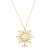 Thumbnail Image 1 of Le Vian Opal Sun Necklace 1/15 ct tw Diamonds 14K Honey Gold 18&quot;
