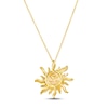 Le Vian Opal Sun Necklace 1/15 ct tw Diamonds 14K Honey Gold 18"
