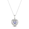 Le Vian Tanzanite Heart Necklace 1/2 ct tw Diamonds 14K Vanilla Gold 18"