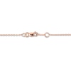 Thumbnail Image 4 of Garnet, Light Amethyst & White Topaz Heart Necklace 10K Rose Gold 18&quot;