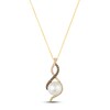 Thumbnail Image 0 of Le Vian Cultured Pearl Necklace 1/4 ct tw Diamonds 14K Honey Gold 18"