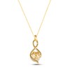 Thumbnail Image 2 of Le Vian Cultured Pearl Necklace 1/4 ct tw Diamonds 14K Honey Gold 18"