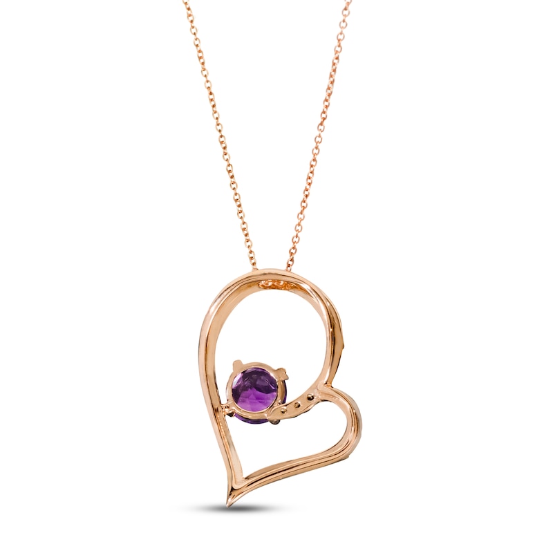 SHANGMAOYO Heart for Women Amethyst Jewelry Gifts Pendant Necklace  Necklaces & Pendants Pendants for Necklaces Women's Necklaces (Color : G,  Size 