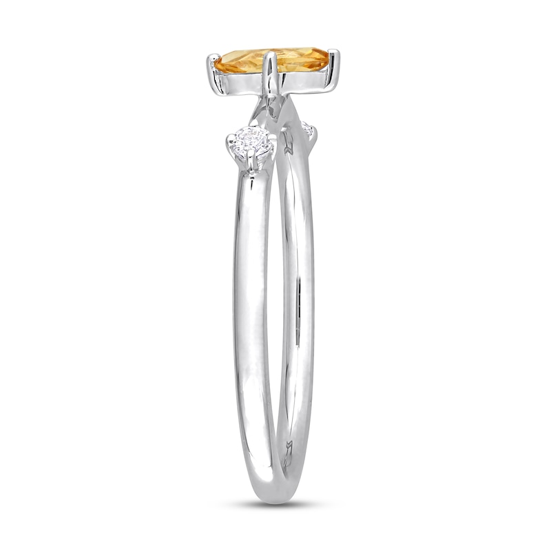 Main Image 2 of Citrine & White Topaz Ring Sterling Silver