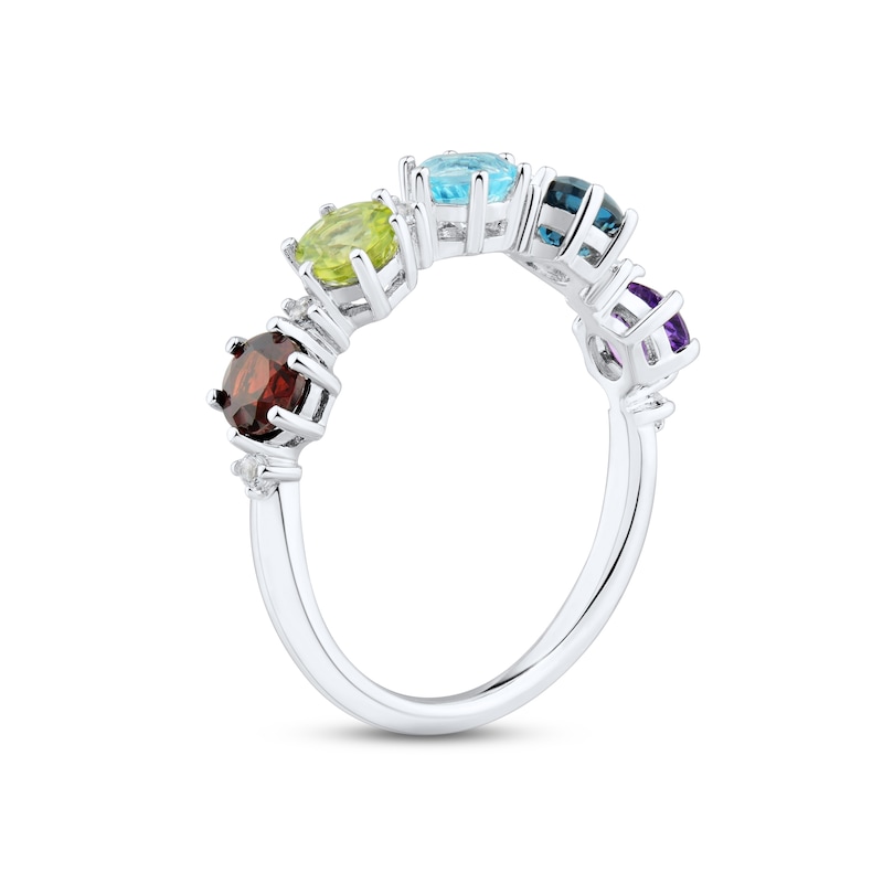Multi-Stone Ring Sterling Silver