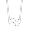 Thumbnail Image 0 of Swiss & Sky Blue Topaz Constellation Necklace Gift Set Sterling Silver