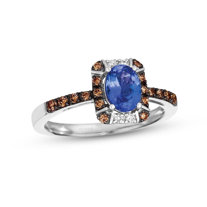 Main Image 1 of Le Vian Creme Brulee Tanzanite Ring 1/5 ct tw Diamonds 14K Vanilla Gold