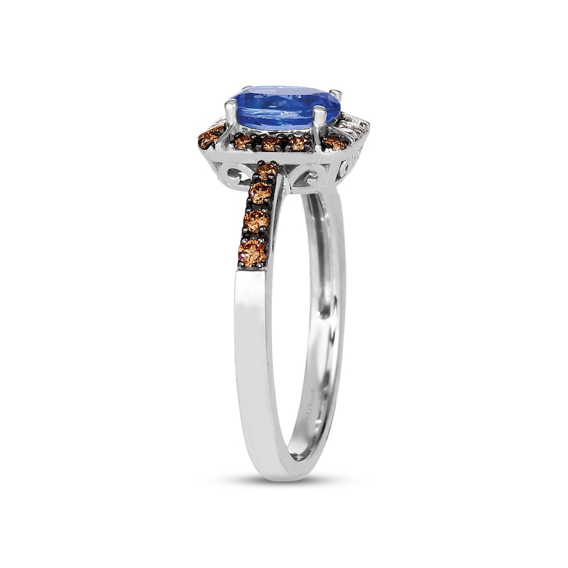 Main Image 3 of Le Vian Creme Brulee Tanzanite Ring 1/5 ct tw Diamonds 14K Vanilla Gold