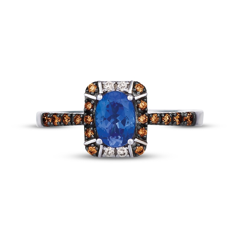 Main Image 4 of Le Vian Creme Brulee Tanzanite Ring 1/5 ct tw Diamonds 14K Vanilla Gold