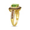 Thumbnail Image 2 of Le Vian Peridot Ring 1 ct tw Diamonds 14K Honey Gold