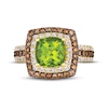 Thumbnail Image 3 of Le Vian Peridot Ring 1 ct tw Diamonds 14K Honey Gold