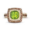 Thumbnail Image 4 of Le Vian Peridot Ring 1 ct tw Diamonds 14K Honey Gold