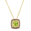 Thumbnail Image 1 of Le Vian Peridot Necklace 1/2 ct tw Diamonds 14K Honey Gold 19&quot;