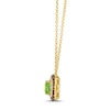 Thumbnail Image 1 of Le Vian Peridot Necklace 1/2 ct tw Diamonds 14K Honey Gold 19"