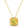 Thumbnail Image 2 of Le Vian Peridot Necklace 1/2 ct tw Diamonds 14K Honey Gold 19"