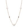 Thumbnail Image 1 of Le Vian Cultured Pearl Necklace 1/4 ct tw Diamonds 14K Strawberry Gold 19&quot;