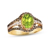 Thumbnail Image 0 of Le Vian Creme Brulee Peridot Ring 3/4 ct tw Diamonds 14K Honey Gold