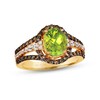 Thumbnail Image 0 of Le Vian Creme Brulee Peridot Ring 3/4 ct tw Diamonds 14K Honey Gold