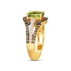 Thumbnail Image 2 of Le Vian Creme Brulee Peridot Ring 3/4 ct tw Diamonds 14K Honey Gold