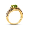 Thumbnail Image 2 of Le Vian Creme Brulee Peridot Ring 3/4 ct tw Diamonds 14K Honey Gold