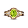 Thumbnail Image 3 of Le Vian Creme Brulee Peridot Ring 3/4 ct tw Diamonds 14K Honey Gold