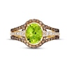 Thumbnail Image 4 of Le Vian Creme Brulee Peridot Ring 3/4 ct tw Diamonds 14K Honey Gold
