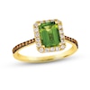 Thumbnail Image 0 of Le Vian Creme Brulee Peridot Ring 3/8 ct tw Diamonds 14K Honey Gold