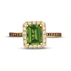 Thumbnail Image 4 of Le Vian Creme Brulee Peridot Ring 3/8 ct tw Diamonds 14K Honey Gold