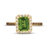 Thumbnail Image 3 of Le Vian Creme Brulee Peridot Ring 3/8 ct tw Diamonds 14K Honey Gold