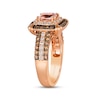 Le Vian Morganite Ring 3/4 ct tw Diamonds 14K Strawberry Gold