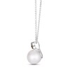 Le Vian Cultured Pearl Necklace 1/8 ct tw Diamonds 14K Vanilla Gold 19"