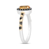 Thumbnail Image 2 of Disney Treasures Winnie the Pooh Citrine & Black Diamond Ring 1/5 ct tw Sterling Silver & 10K Yellow Gold