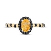 Thumbnail Image 3 of Disney Treasures Winnie the Pooh Citrine & Black Diamond Ring 1/5 ct tw Sterling Silver & 10K Yellow Gold