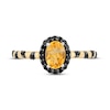 Thumbnail Image 2 of Disney Treasures Winnie the Pooh Citrine & Black Diamond Ring 1/5 ct tw Sterling Silver & 10K Yellow Gold