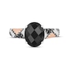 Thumbnail Image 3 of Disney Treasures The Nightmare Before Christmas Black Onyx & Diamond Ring 1/20 ct tw Sterling Silver & 10K Rose Gold