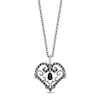 Thumbnail Image 1 of Disney Treasures The Nightmare Before Christmas Black Onyx & Black Diamond Necklace 1/4 ct tw Sterling Silver 17&quot;