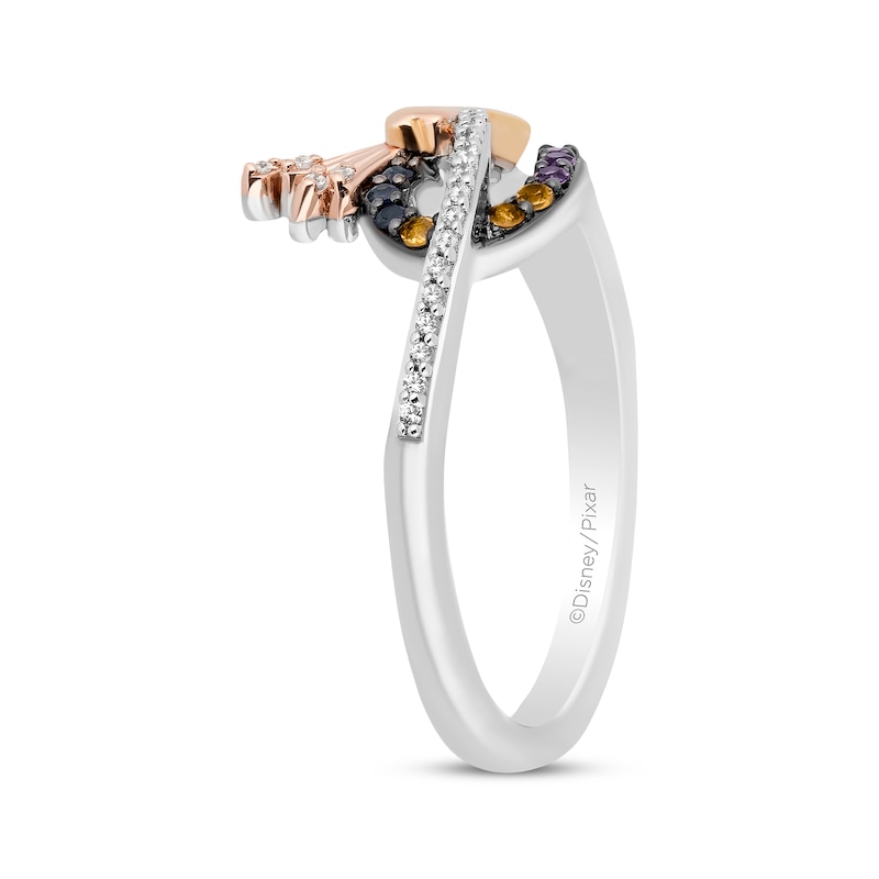 Disney Treasures Up "Kevin" Multi-Gemstone Ring 1/15 ct tw Sterling Silver & 10K Two-Tone Gold