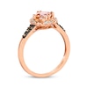 Thumbnail Image 2 of Le Vian Creme Brulee Morganite Ring 1/6 ct tw Diamonds 14K Strawberry Gold