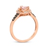 Thumbnail Image 3 of Le Vian Creme Brulee Morganite Ring 1/6 ct tw Diamonds 14K Strawberry Gold