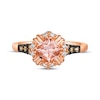 Thumbnail Image 3 of Le Vian Creme Brulee Morganite Ring 1/6 ct tw Diamonds 14K Strawberry Gold