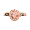 Thumbnail Image 4 of Le Vian Creme Brulee Morganite Ring 1/6 ct tw Diamonds 14K Strawberry Gold